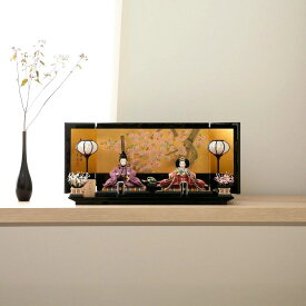 雛人形 清水久遊 ひいな 伝統 芥子(京十二) 手描き金屏風 正絹