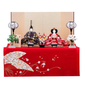 雛人形 三五 毛せん収納台 みずほ 平安豊久作 送料無料