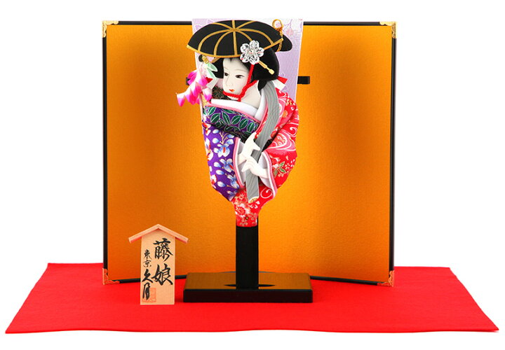 楽天市場】羽子板 久月 初正月 コンパクト ミニ 豆羽子板 藤娘 8寸 