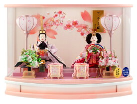 雛人形 ひな人形 ケース飾り 親王飾り 藤翁作 麗羽 三五親王 極上刺繍仕立 アクリルケース 【2026年度新作】 h083-fn-263-262