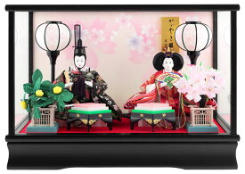 雛人形 コンパクト ひな人形 ケース飾り 親王飾り 藤翁作 紗季 小三五親王 金襴仕立 【2026年度新作】 h083-fn-233-238a