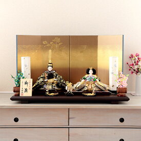 雛人形 ひな人形 平飾り 親王飾り 玉雅作 ゆうな 正絹西陣織 大三五親王 【2026年度新作】 h243-kit-3121-033