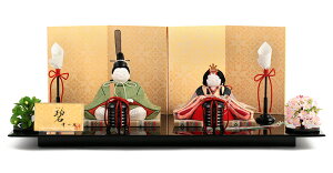 雛人形 幸一光 コンパクト ひな人形 雛 木目込人形飾り 平飾り 親王飾り 碧 正絹 黒艶塗台 伝統的工芸品 【2026年度新作】 h073-koi-4712