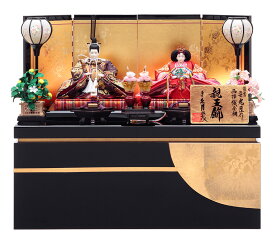 【クーポン利用で5%OFF】雛人形 コンパクト 久月 ひな人形 収納飾り 親王飾り 二世光匠作 西陣織金襴 久月オリジナル頭 【2026年度新作】 h083-k-2846 D-32