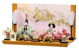 雛人形 平安豊久 ひな人形 平飾り 親王飾り まなか 金襴 大三五親王揃 【2026年度新作】 h083-mo-304395 HJ-055