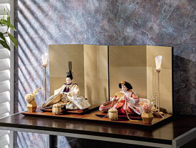 雛人形 平安豊久 ひな人形 平飾り 親王飾り こすず 金襴 芥子親王揃 【2026年度新作】 h073-mo-304335 HJ-058