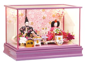 雛人形 コンパクト 平安豊久 ひな人形 ケース飾り 親王飾り 杏奈 小三五親王 【2026年度新作】 h283-mo-333447