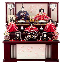 雛人形 平安豊久 コンパクト ひな人形 収納飾り 三段飾り 五人飾り 【2026年度新作】 mocp-303059-632