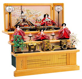 雛人形 平安豊久 ひな人形 三段飾り 五人飾り 令奈 金襴 小十番親王 小三五官女揃 竹千筋細工 天竜檜 【2026年度新作】 h083-mo-303099 HJ-136