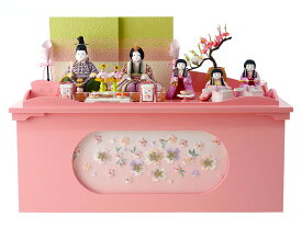 【楽天スーパーSALE★55000円OFFクーポン+P最大14倍】雛人形 コンパクト ひな人形 雛 木目込人形飾り 収納飾り 五人飾り 虹彩 【2026年度新作】 h263-sz-1845-s26