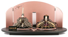 雛人形 特選 ひな人形 雛 平飾り 親王飾り 月志作 しあわせ雛 ジュエル花飾り パールピンク 【2026年度新作】 h263-mi-ts-34 ひな祭り