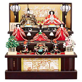 【クーポン利用で5%OFF】雛人形 吉徳大光 ひな人形 三段飾り 五人飾り 御雛 束帯十二単 金襴 京七番親王 大三五官女 【2026年度新作】 h083-ys-306283