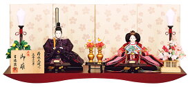 【クーポン利用で5%OFF】雛人形 吉徳大光 ひな人形 平飾り 親王飾り 清水久遊作 御雛 束帯十二単 正絹 三五親王 江戸からかみ 【2026年度新作】 h083-ys-305573