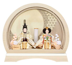 【クーポン利用で5%OFF+P最大14倍】雛人形 コンパクト 吉徳大光 ひな人形 ケース飾り 親王飾り 金襴 芥子親王 アクリルケース 【2026年度新作】 h083-ys-322654