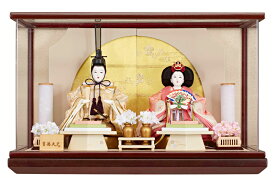 【クーポン利用で10%OFF】雛人形 コンパクト 吉徳大光 ひな人形 ケース飾り 親王飾り 金襴 小三五親王 アクリルケース 【2026年度新作】 h083-ys-322717