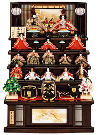 【クーポン利用で5%OFF】雛人形 吉徳大光 ひな人形 五段飾り 十五人飾り 春窓雛 束帯十二単 金襴 小三五親王 柳 【2026年度新作】 h083-ys-302006