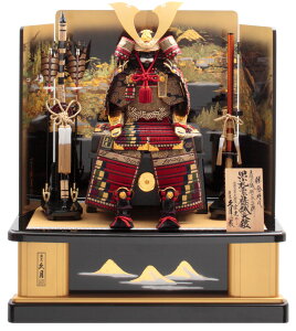 五月人形 久月 鎧平飾り 鎧飾り 高床飾り 中村宗光作 黒小札 正絹茜糸褄取縅 10号大鎧 鎌倉時代 【2026年度新作】 h075-k-29055