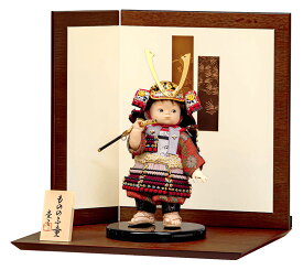五月人形 コンパクト 豊久 子供大将飾り 武者人形 平飾り 鈴甲子雄山 壱三作 凛華 【2026年度新作】 h085-mo-503383 GH-080
