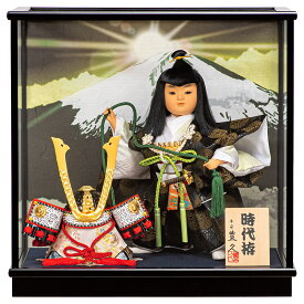 五月人形 コンパクト 豊久 武者人形 ケース飾り 時代拵 6号 【2027年度新作】 h085-mo-530759 GH-219