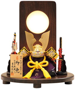 五月人形 コンパクト 吉徳 兜平飾り 兜飾り 玉鳳作 正絹紫段縅 9号 【2026年度新作】 h075-ys-536289