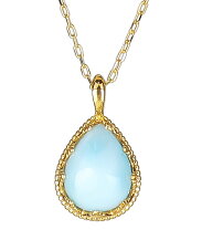 天然無処理 ラリマー ペンダント k18 No47724 