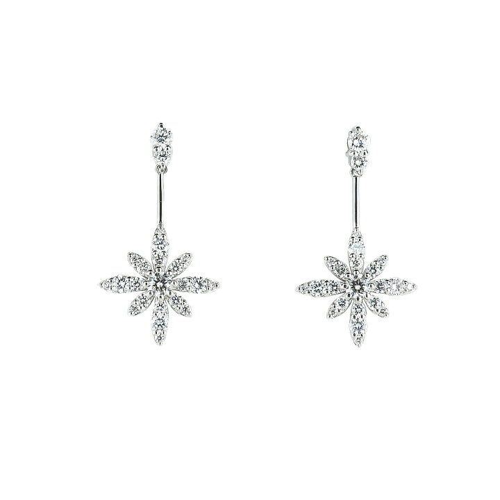 楽天市場】プラチナ ダイヤモンド 0.7ct 揺れる 華やか 上品 ピアス 