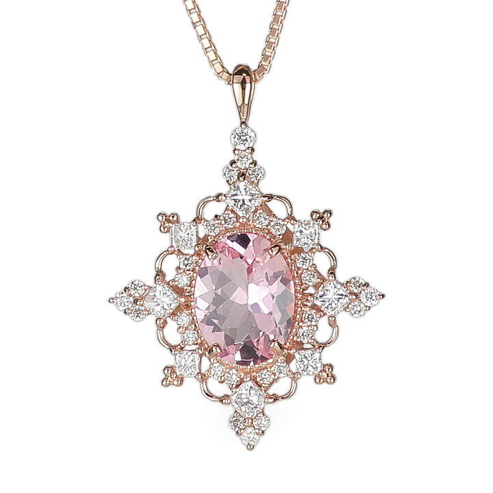 楽天市場】K18 PG モルガナイト ダイヤモンド 0.35ct 18金 ピンク 
