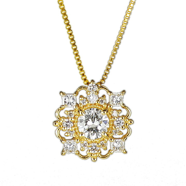 楽天市場】K18YG ダイヤモンド 0.2ctUP/0.15ct アンティーク風  