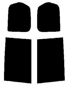 リヤーサイドガラスのみ ニッサン セレナ C26・FNC26・HFC26・NC26・FC26 カット済みカーフィルム 高透明・断熱フィルム