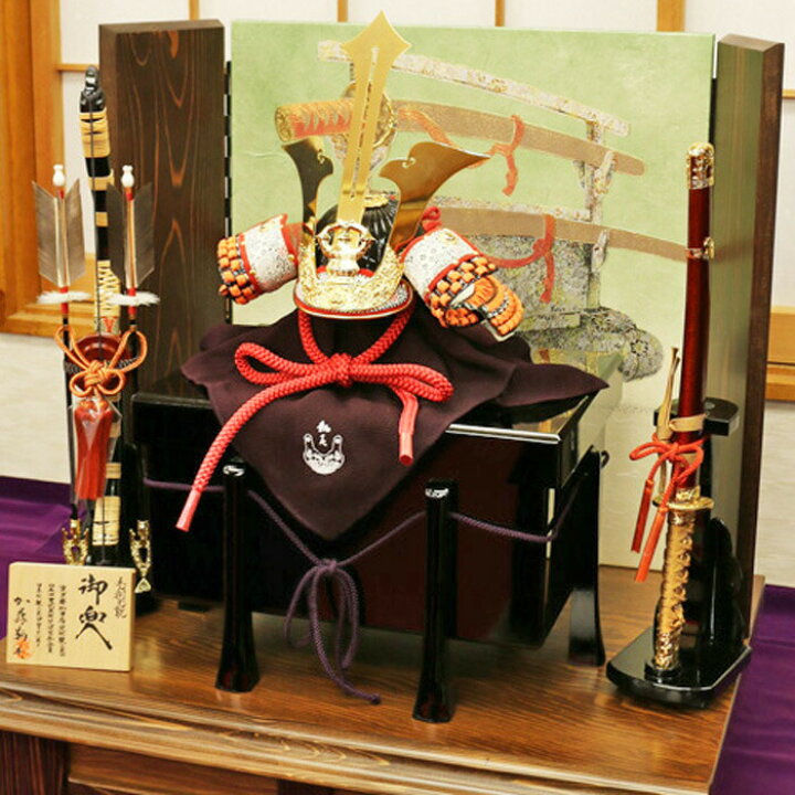 楽天市場】五月人形 コンパクト おしゃれ 【 兜飾り 加藤鞆美作 1/2 