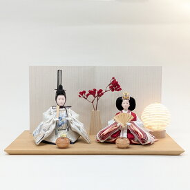 和モダン北欧風【Flower Girl 紅(べに)雛】小さい雛人形｜おしゃれなお顔 雛人形｜かわいいコンパクトお雛様｜ひな人形 おしゃれ