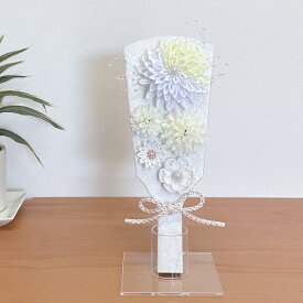 お正月飾り【こはる8号】羽子板 コンパクト かわいい 初正月 ミニ サイズ 羽子板お祝い おしゃれ モダン 羽子板飾り 正月飾り 小さい 人気 迎春 つまみ細工 縮緬 白色 ホワイト