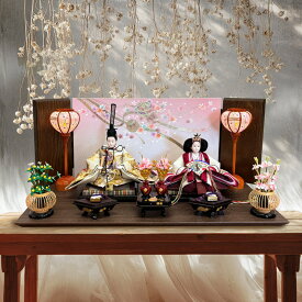 【 孫のために贈りたいギフトという 雛人形 】【 親王 凛華雛】 コンパクト インテリア 親王飾り おしゃれ ひな人形 お雛様 おひな様 飾り コンパクト飾り 人気 【 送料無料 】雛人形 二人 国産木材