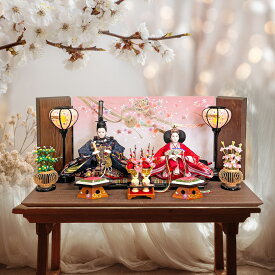 雛人形 親王飾り 風香雛 コンパクト おしゃれ インテリア モダン ひな人形 お雛さん おひなさま 親王 小さい【 送料無料 】 国産木材