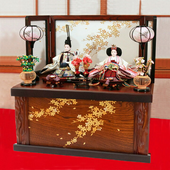 楽天市場】お雛様 おしゃれ 【 瑠(るり)雛 】 親王飾り おしゃれ 