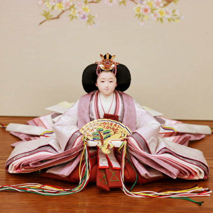 楽天市場】お雛様 おしゃれ 最高級 上品 【 平飾り 小雪雛 】 限定作品 