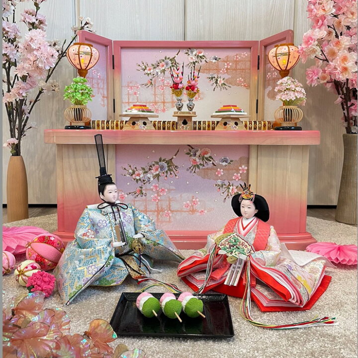 楽天市場】雛人形 ピンク かわいい 【 こい雛 】インテリア 収納飾り 