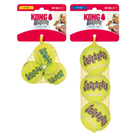 ＼ LINE登録で300円クーポン！ ／ コング スクイークエアー【 知育トイ ボール KONG 犬 おもちゃ スペクトラムブランズジャパン 】テニスボール型の鳴り笛入りふれあいトイ