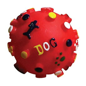 【ワンにゃんDAY350円クーポン！】【Sサイズ】プープードッグボール 赤 水色 黄色 ピンク (犬 おもちゃ ボール 笛入り) ノルコーポレーション