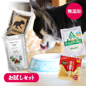 ＼ マラソン期間全品5倍！ ／ 無添加お試しドッグフード【シェフドッグ きちんとごはん ドットわん アニマル・ワン 犬の雑穀ごはん ビオリオーブ ヤムヤム】（お試し シニア 国産 無添加 ドッグフード いぬ おためし）