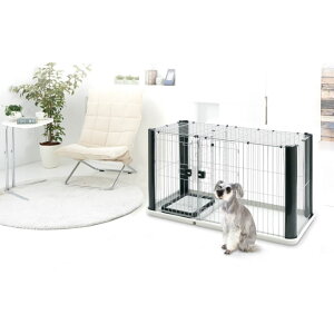 \ LINE登録で300円クーポン /【レギュラー】ペティオ アドメイト ヴィラフォートサークル レギュラー【 犬 ケージ サークル】トイレ専用スペース付 プラスチック製サークル