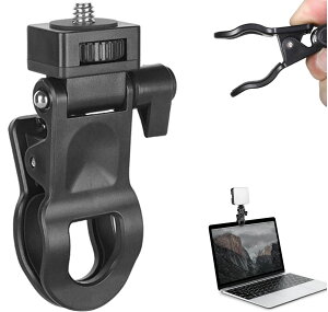 �N�����v�� �N���b�v 1/4�C���` ���j�^�[ �}�E���g �`���g NBF �p�x�ύX �B�e�T�|�[�g Clamp Clip �X�^���h �A�_�v�^�[ �u���P�b�g ���p�r �X�}�z �J���� �}�C�N LED���C�g�Œ� �z���_�[ (SX-CH-DN)
