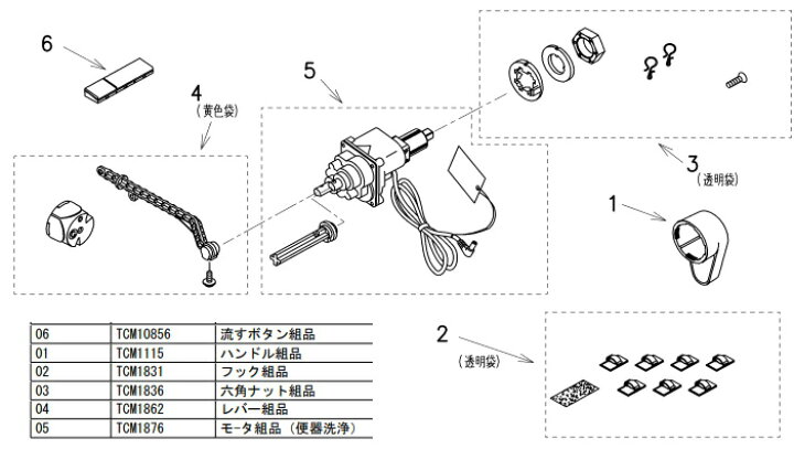 楽天市場】TOTO(トートー)便器洗浄ユニットTCA529 : 日の出  