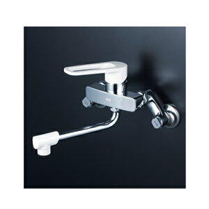 KVK壁付シングルレバー混合栓<240mmパイプ付>MSK110KR2