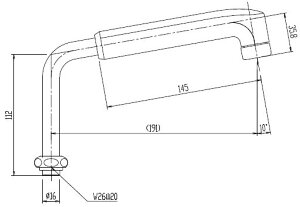LIXIL(INAX)ڒfMLbvtf190mmA-5117