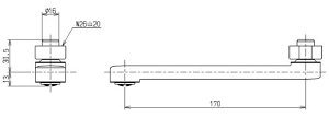 TOTO(�g�[�g�[)���݃p�C�v�p�C�v����170mmTHYB70-1