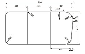 Panasonic(パナソニック) 1600ナナメ R 断熱組フタ 3分割GKK74KN6NKR