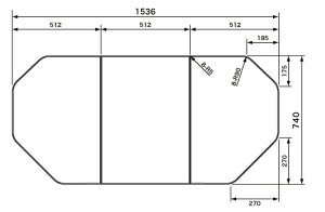 Panasonic(パナソニック) 3枚割断熱組フタ(JET・デッキ水栓)GTD74TN9M