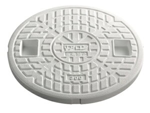 アロン化成雨水・雨水浸透マス複合樹脂製雨水マス用ふた複合樹脂製ふた防水蓋<800kg荷重:車乗禁止>サイズ:300L×5枚260371SET
