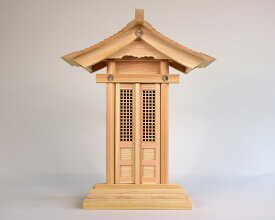 日本製お札立て 【切妻屋根一社】 神棚おしゃれ お札立て 置き型 国産 東濃桧 木製 一社造り 大社造り モダンタイプ 日本製 オシャレ神棚 神様 御利益 縁起物 かっこいい モダン神棚 オフィス おふだたて 御札立て 神棚通販 マンション 省スペース